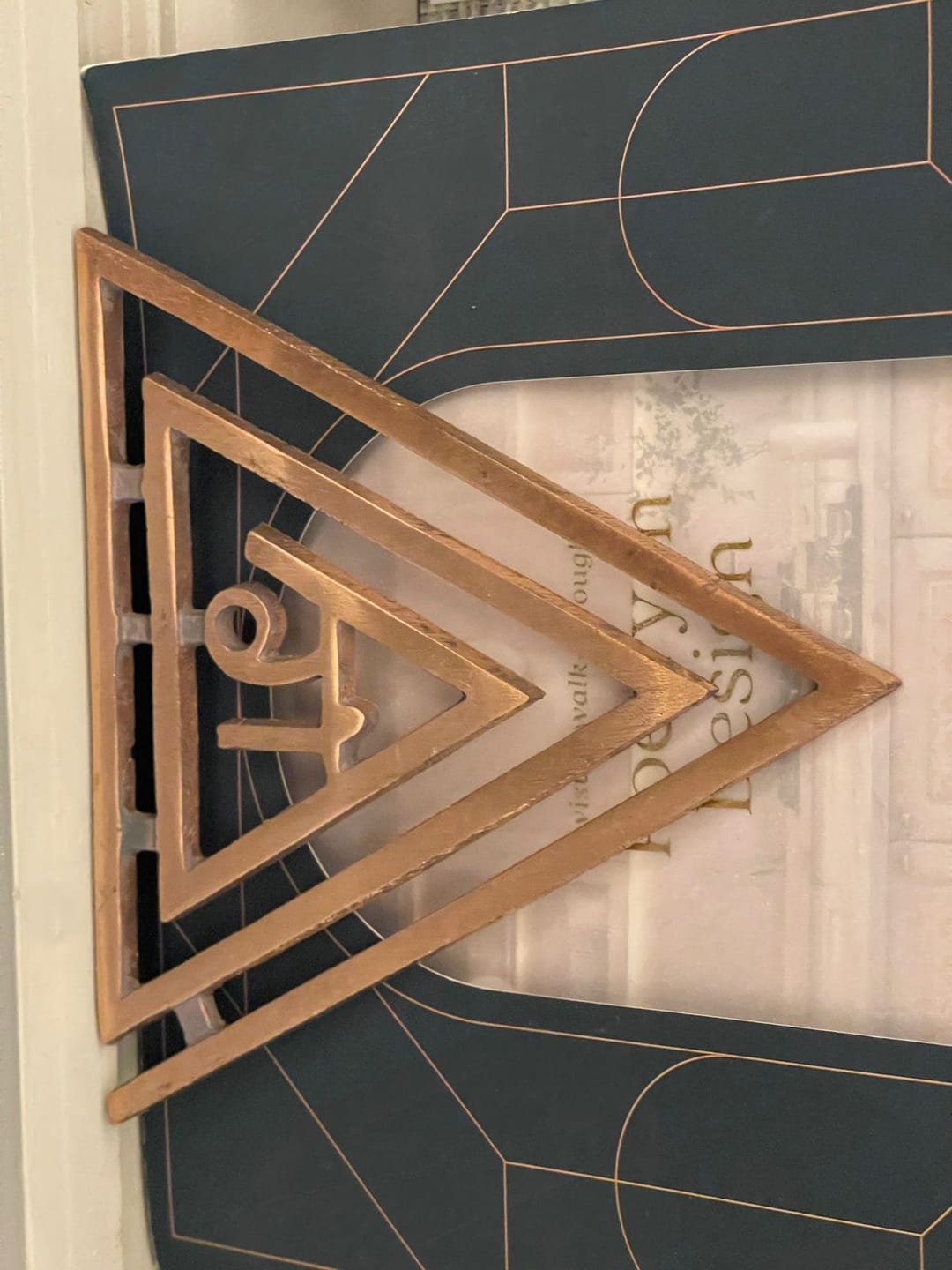 Customer photo review of Copper Triangle Ga (ग) Helix | Vastu Remedy for South-East Fire Zone Balance, Cash Flow & Kitchen Defects | 4–6 Inch
