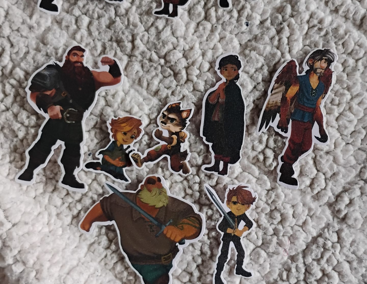 Customer photo review of The Wingfeather Saga - Season 4 Character Sticker Pack