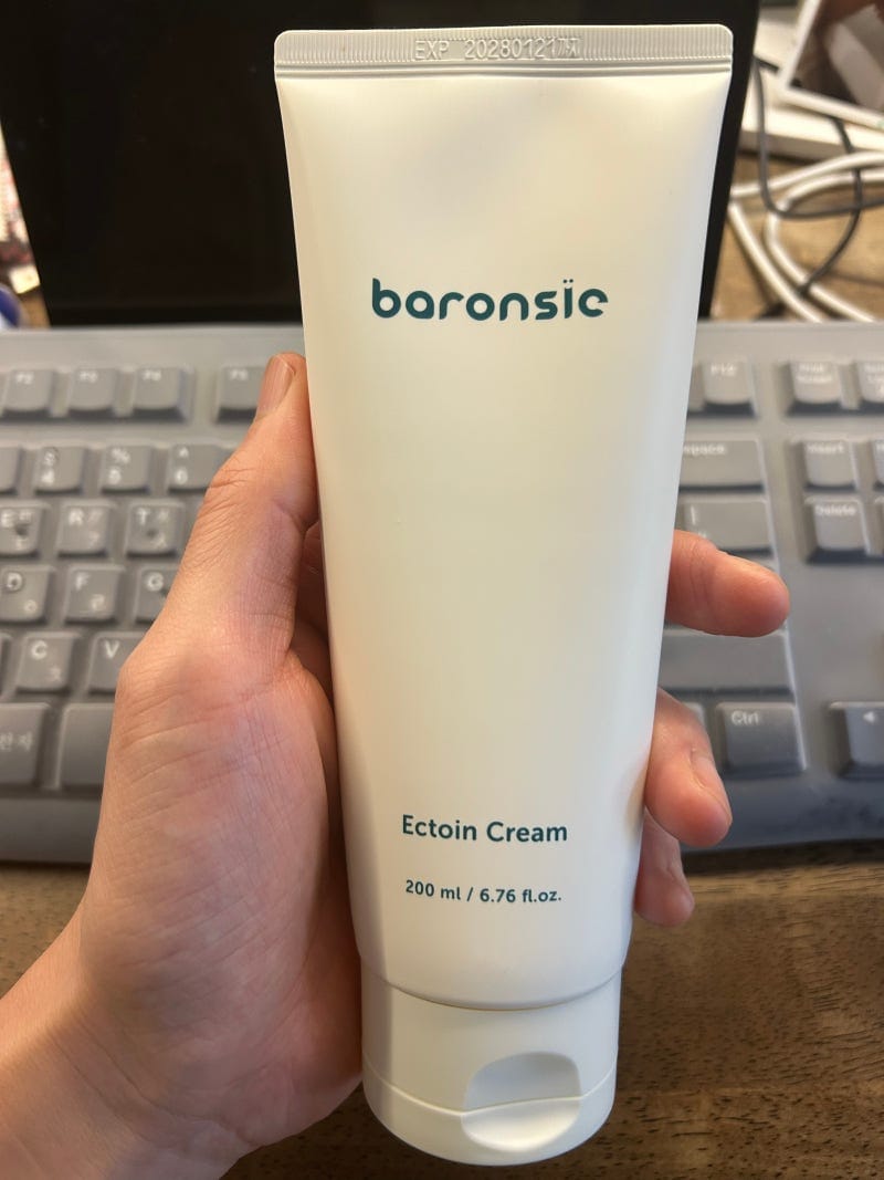 Customer photo review of baronsie Ectoin Cream 200ml