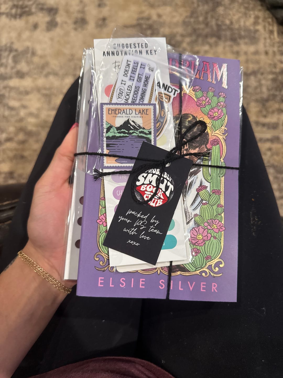 Customer photo review of smut slut book club subscription