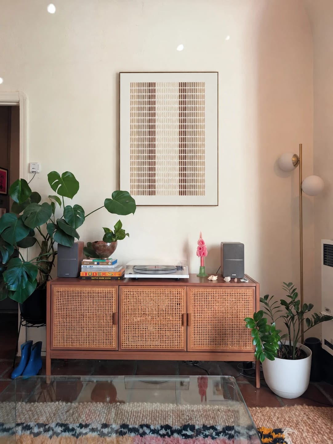 Customer photo review of Textured & Impasto Art｜Quiet Grid Rhythm