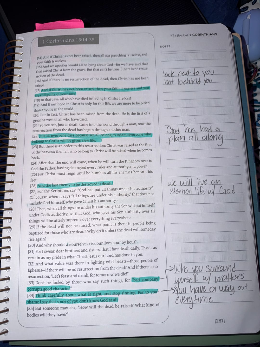 Customer photo review of Spiral Bible™ - NLT - New Testament - Mountains (Hardcover)