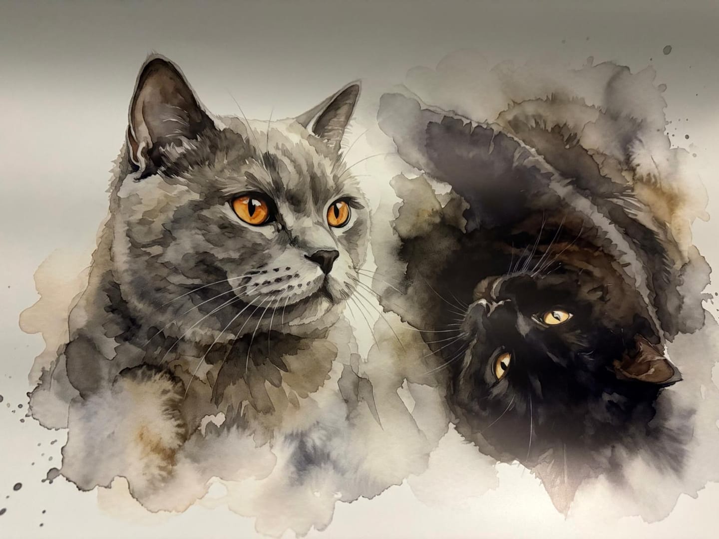 Customer photo review of Tierportrait als Aquarell-Kunstwerk im Querformat