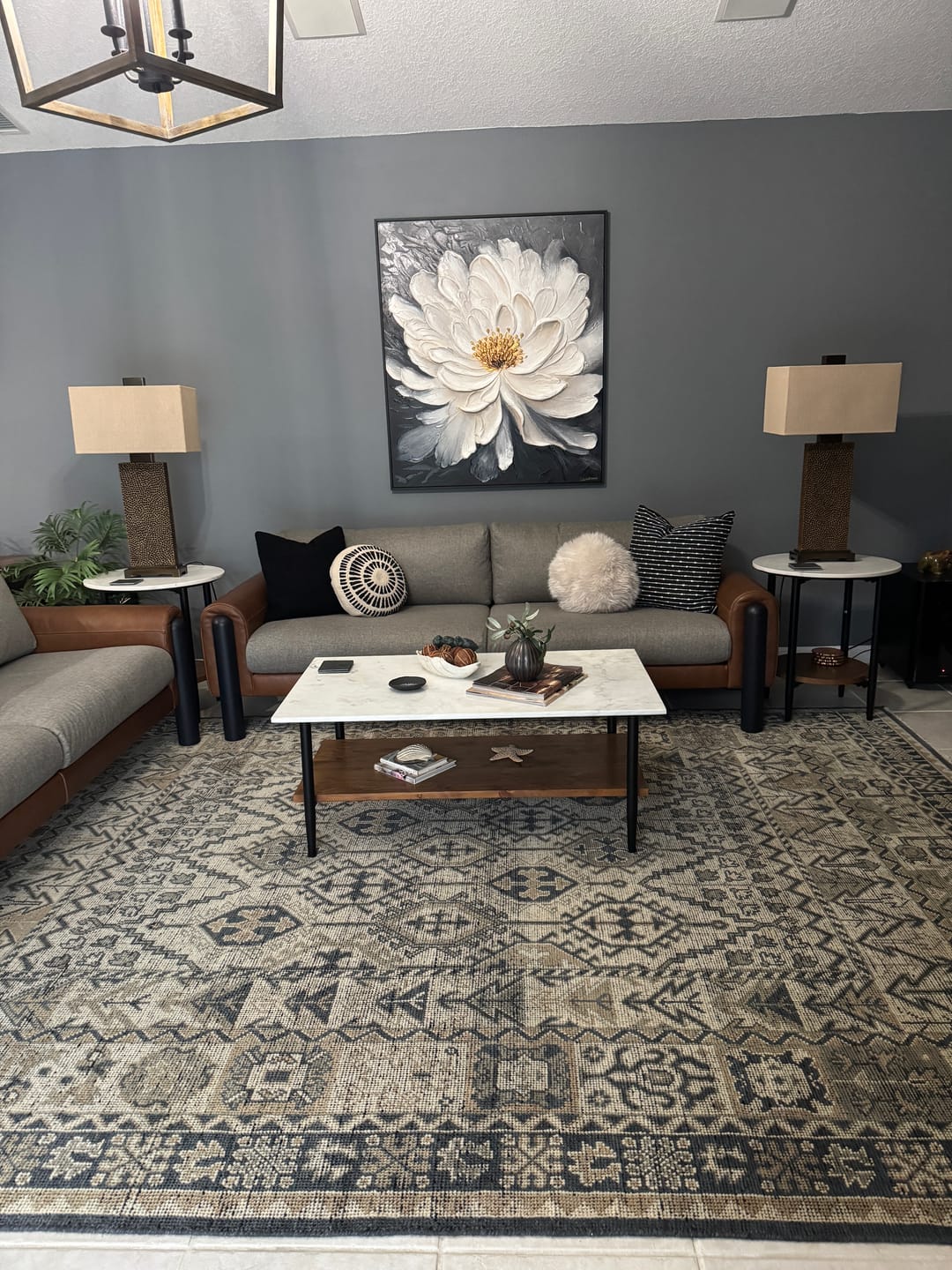 Customer photo review of #CL-Custom Size Flower & Tree Abstract Texture Canvas # FT 397