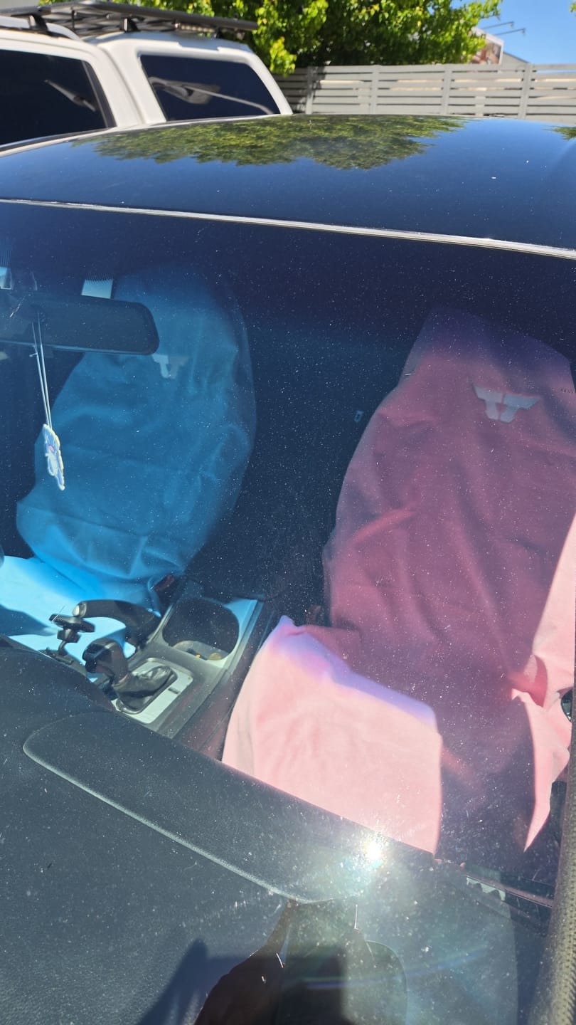 Customer photo review of Waterproof Car Towel Seat Cover