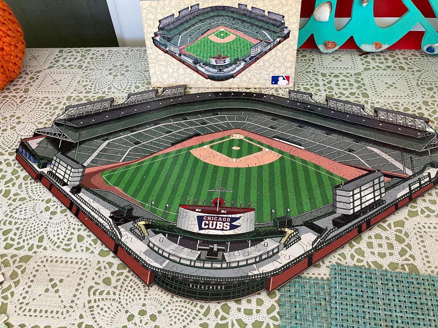 Customer photo review of Chicago Cubs™ Wrigley Field Wooden Puzzle