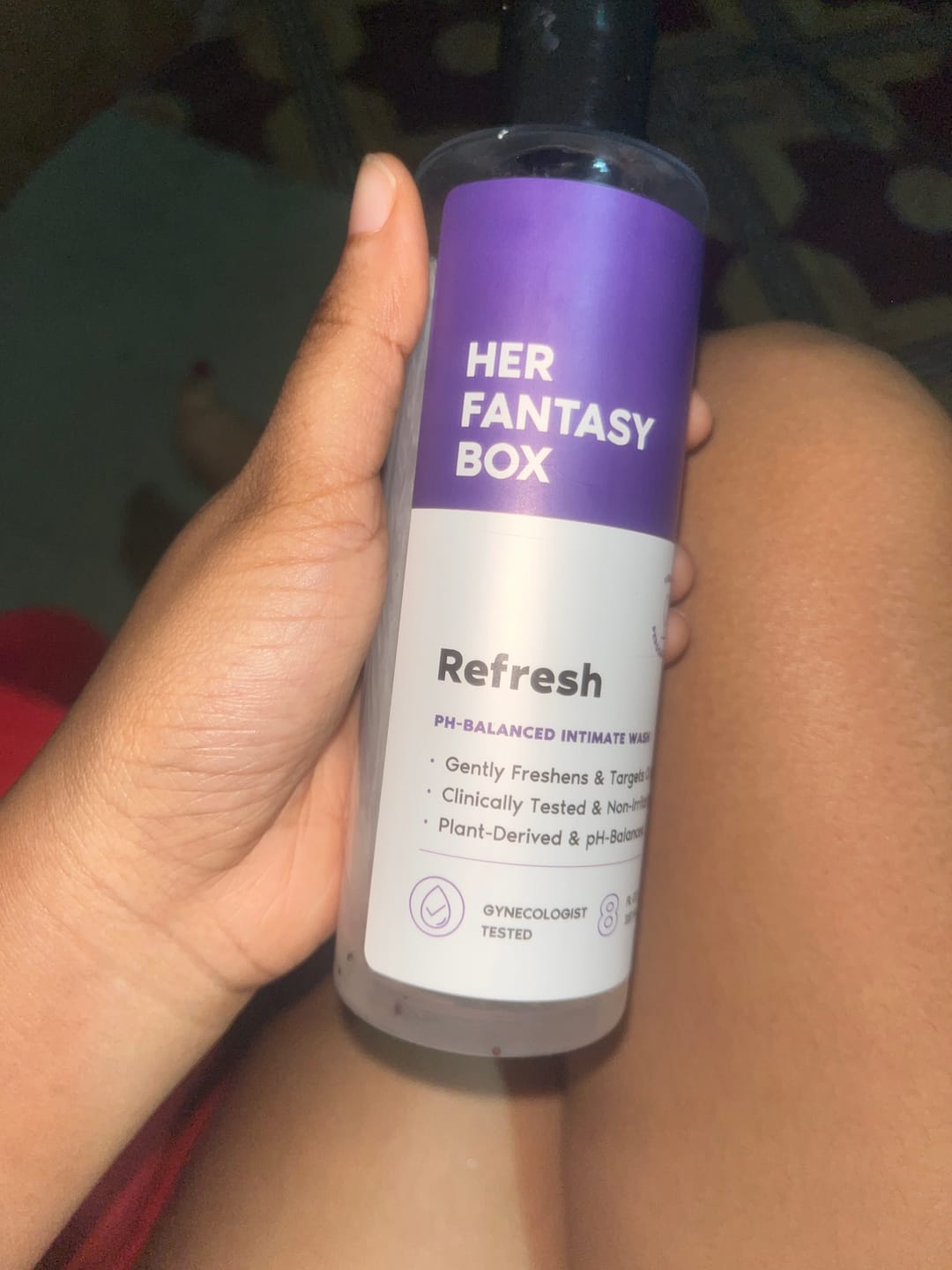 Customer photo review of Refresh Plant Based Intimate Body Wash for Women - pH Balancing
