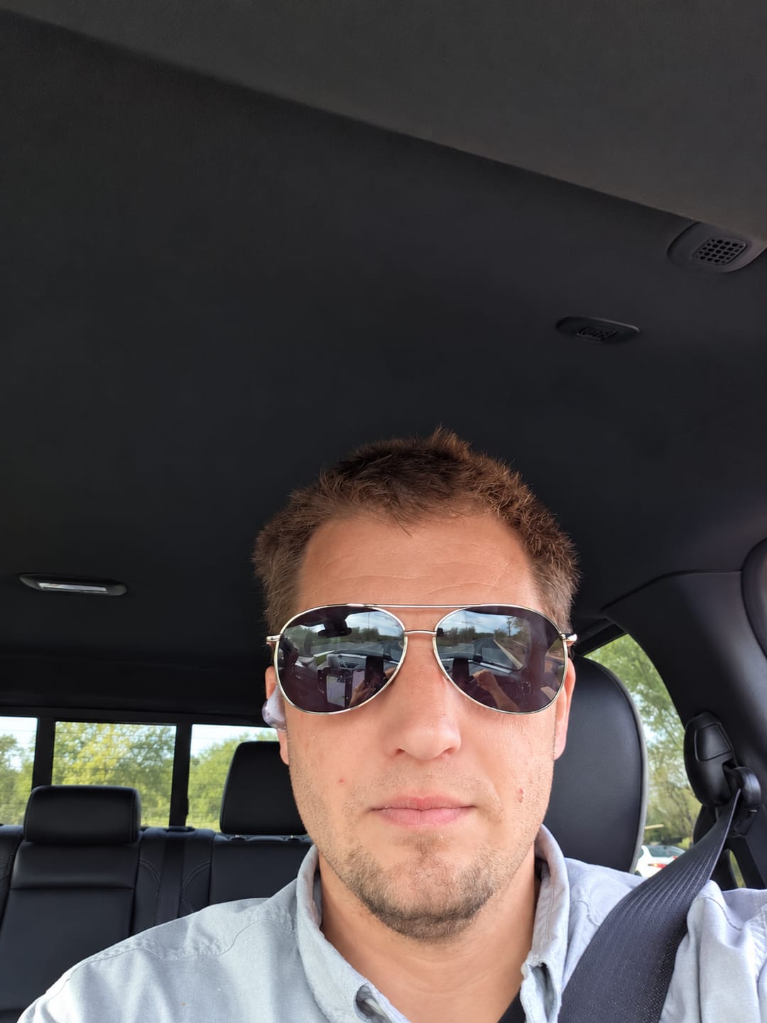 Customer photo review of Premium Polarised Aviator Sunglasses - Joey