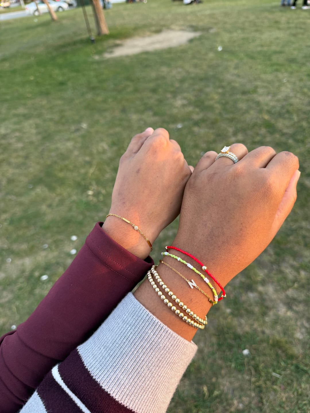 Customer photo review of Gold filled Birthstone charm
