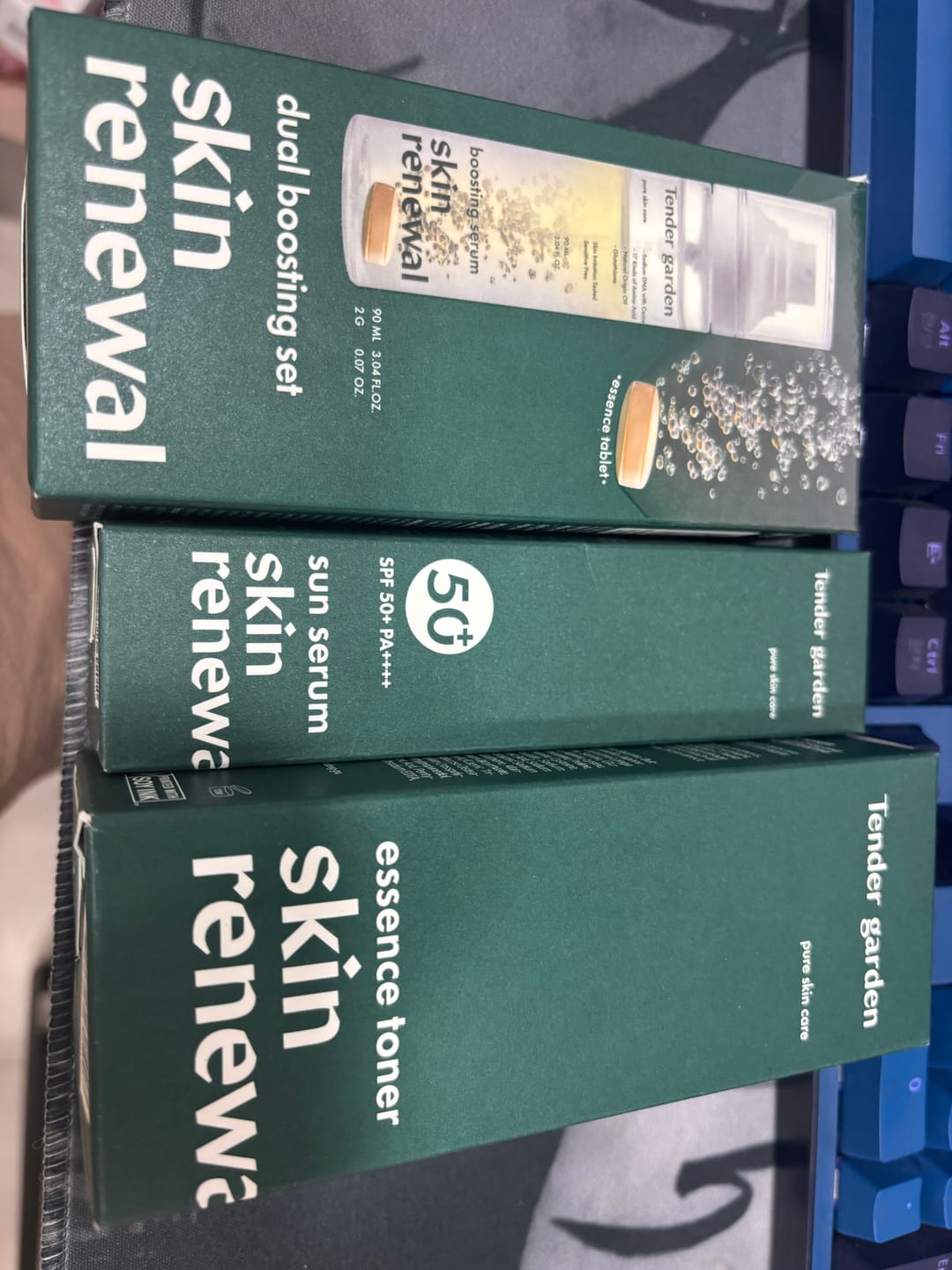 Customer photo review of Tender Garden Skin Renewal PDRN Dual Boosting Set 90ml