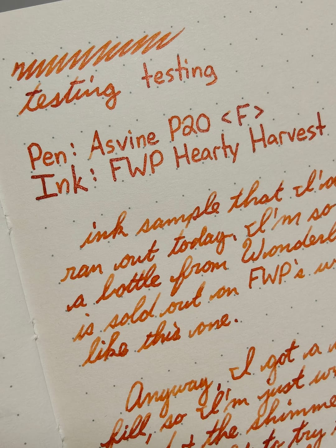 Customer photo review of Ferris Wheel Press | Hearty Harvest 38ml