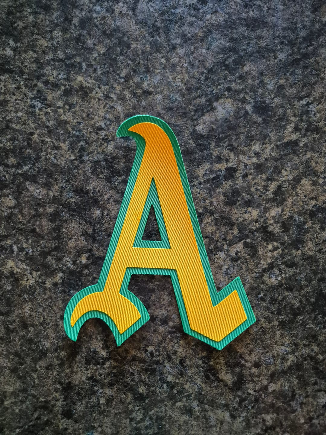 Customer photo review of Oakland Athletics Jersey 1969, Svg, Dxf, Eps, Png