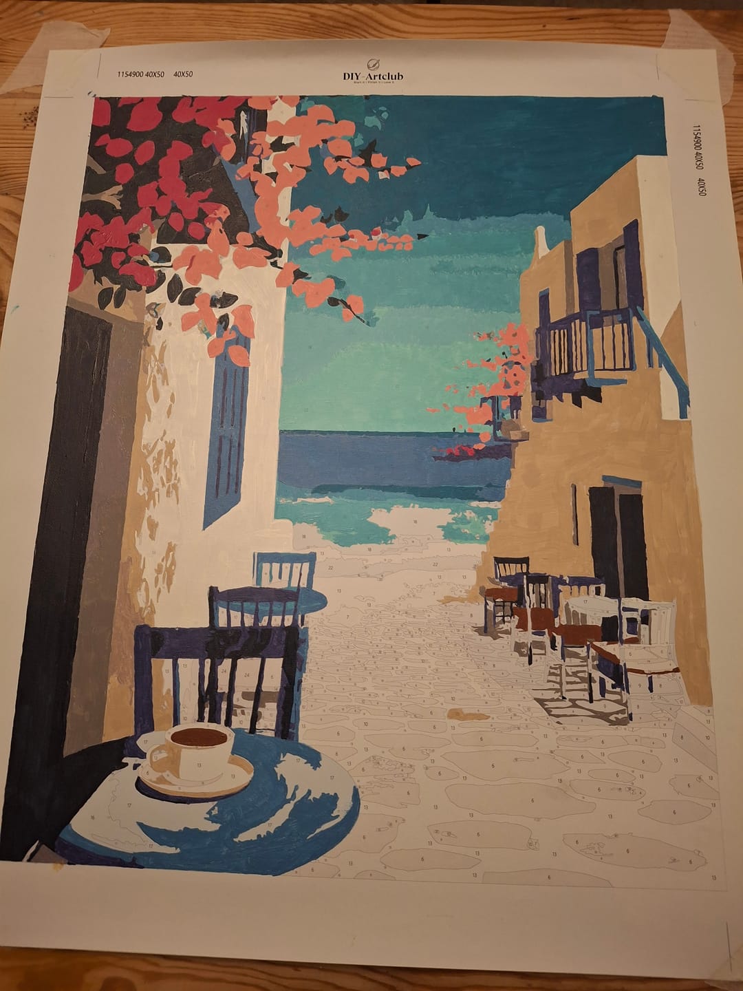 Customer photo review of Mediterranean travel | Paint by Number