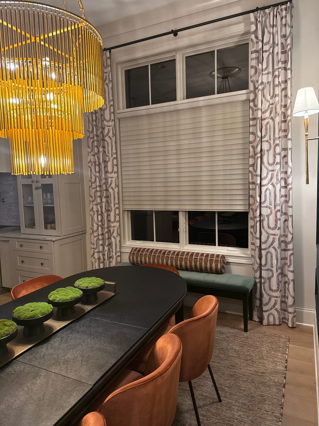 Customer photo review of Red and Tan Stack Em Bolster Cover