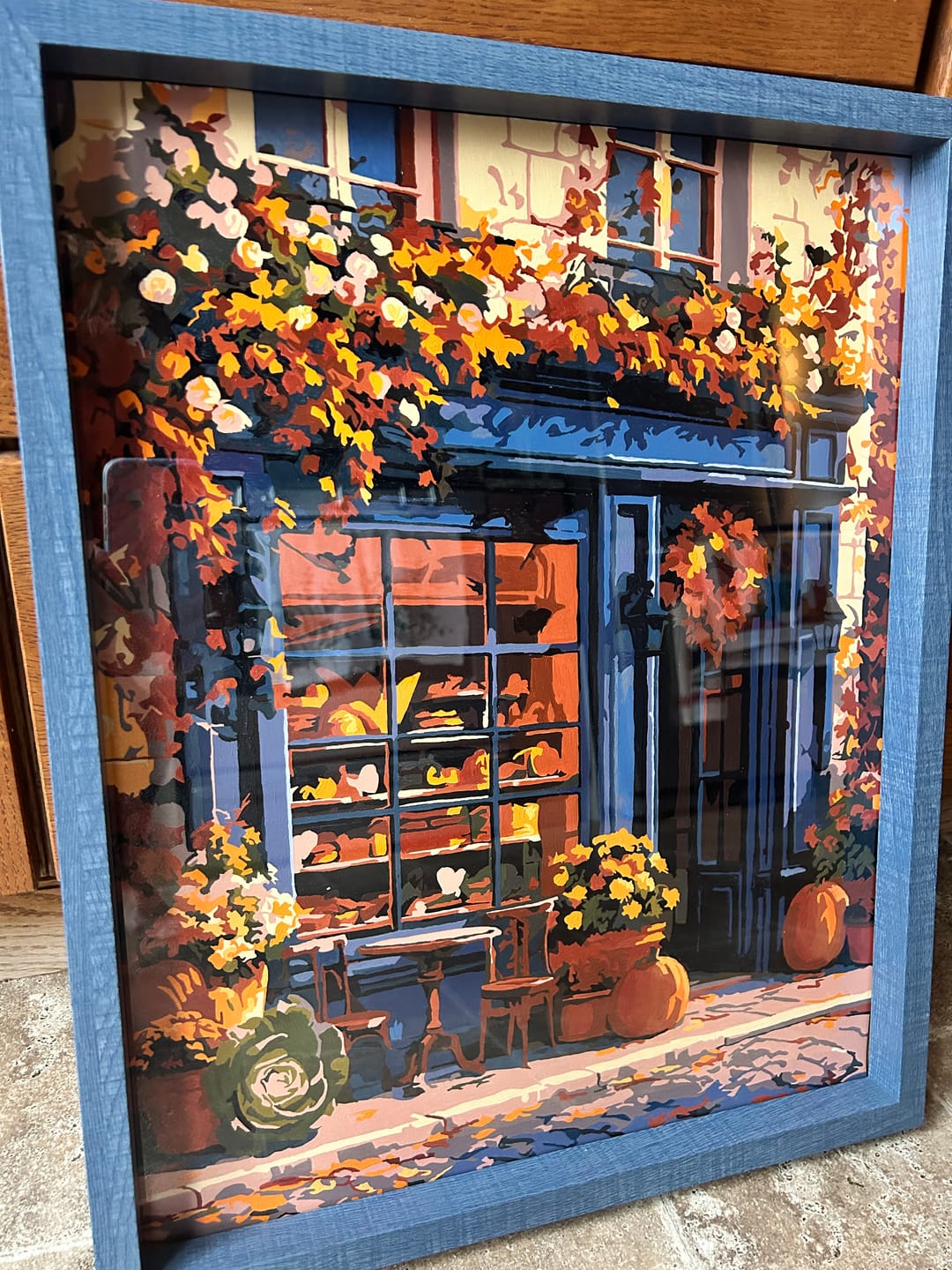 Customer photo review of Autumn at the Bakery | Paint by Number