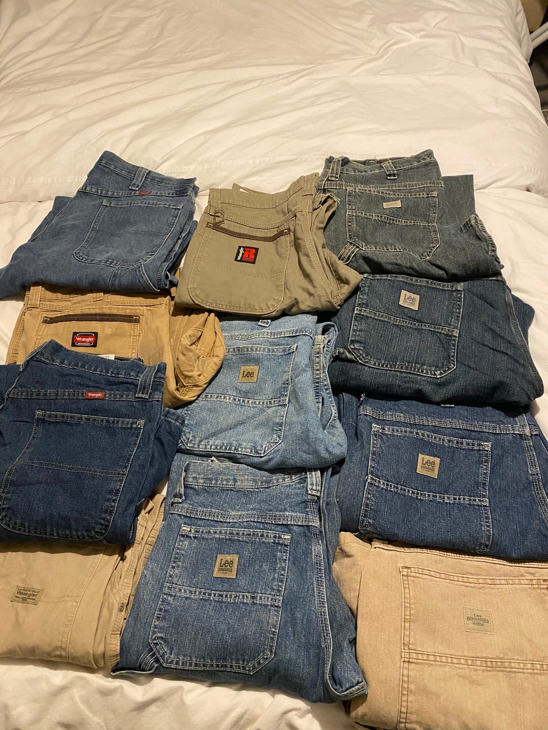 Customer photo review of 40x WRANGLER LEE DENIM JEANS (24HR DISPATCH)