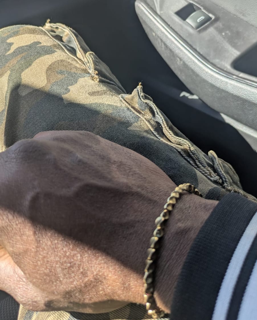 Customer photo review of Tibetan Copper Beads Bracelet