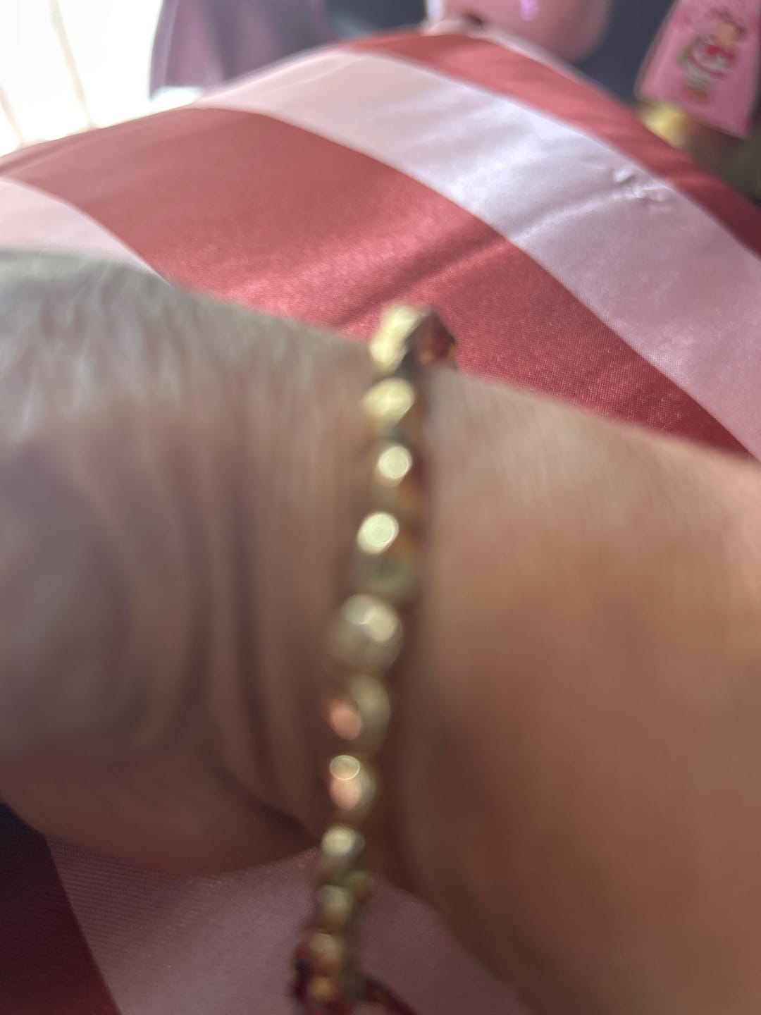 Customer photo review of Tibetan Copper Beads Bracelet