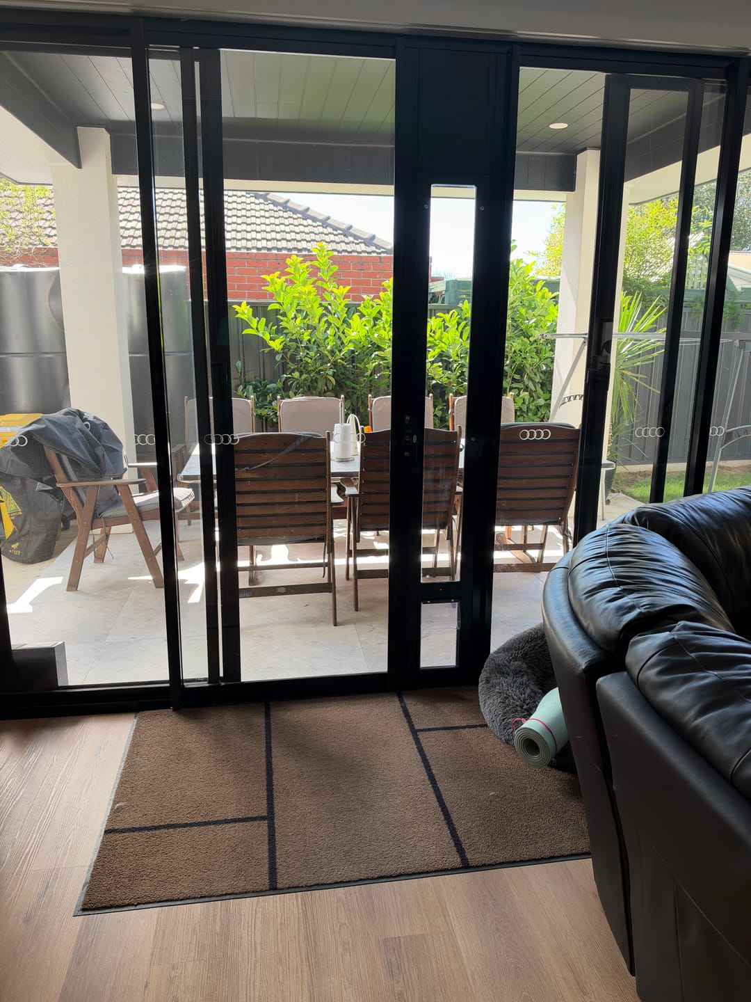 Customer photo review of Patio Pet Door Insert
