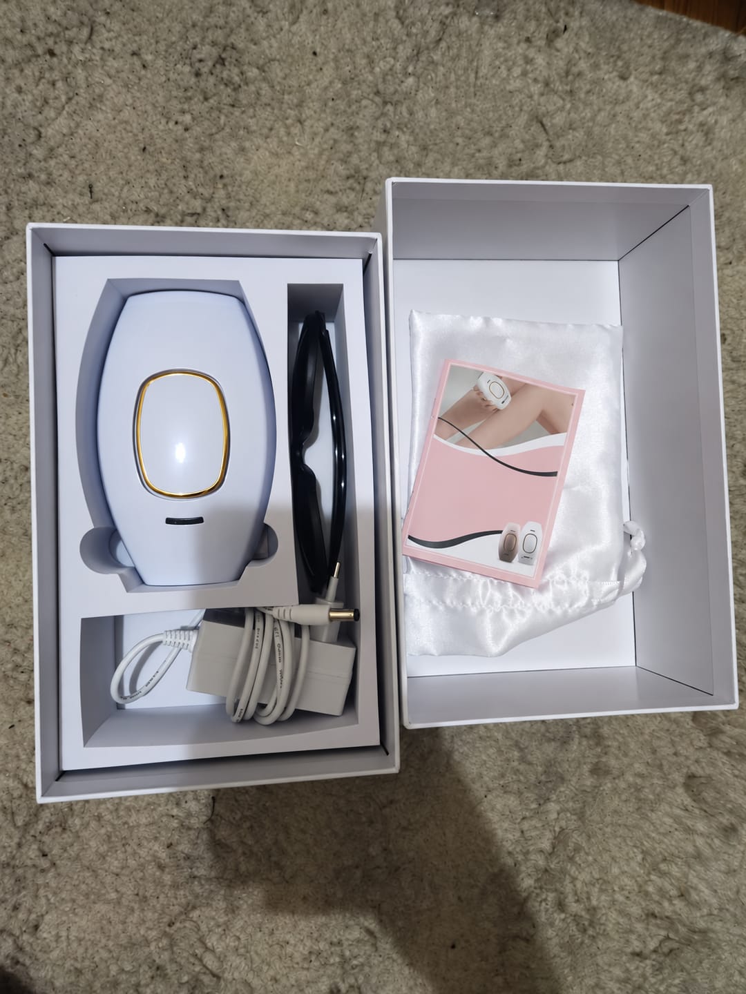 Customer photo review of Voise IPL hair removal device CA