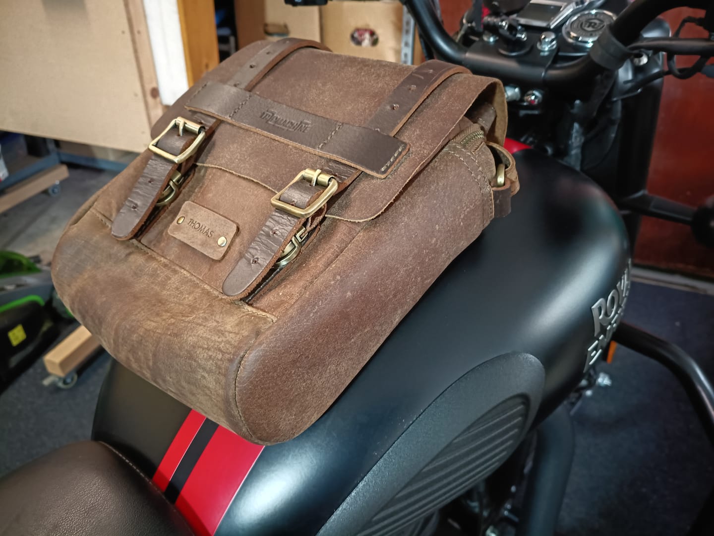 Customer photo review of tank and tail bag