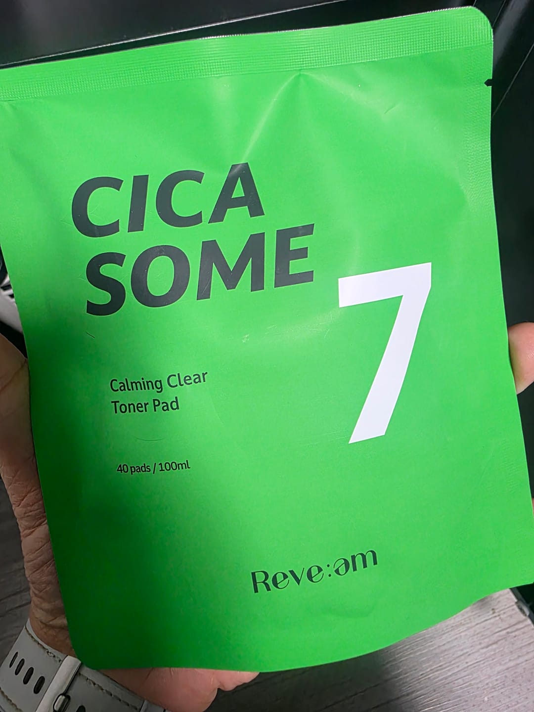 Customer photo review of Reve:am Cicasome Calming Clear Toner Pad 80 Pads