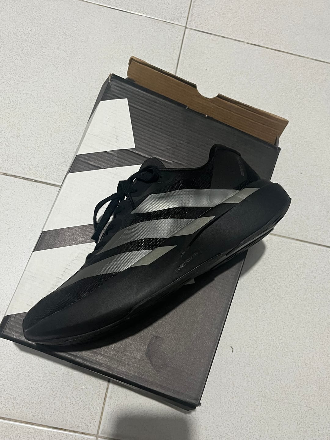Customer photo review of Adizero Evo SL CoreBlack / Iron Mettalic - AZS