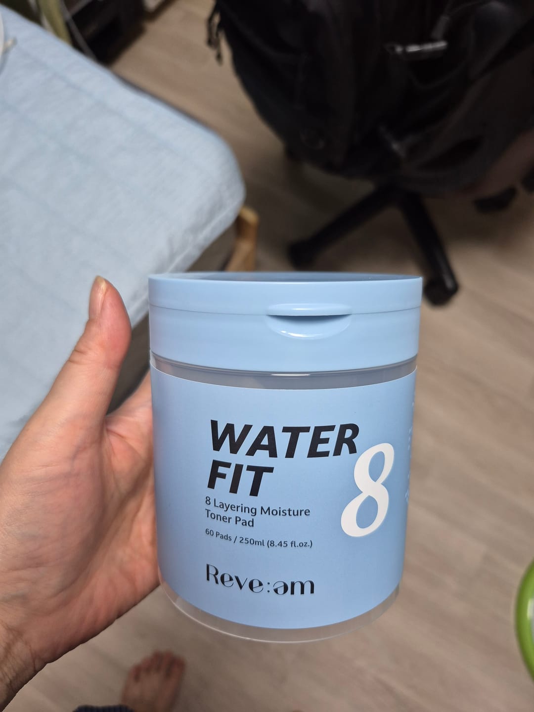 Customer photo review of Reve:am Water-Fit 8-Layer Moisture Pad 60ea