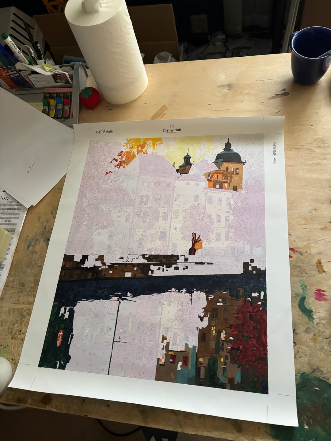 Customer photo review of Prague | Paint by Number