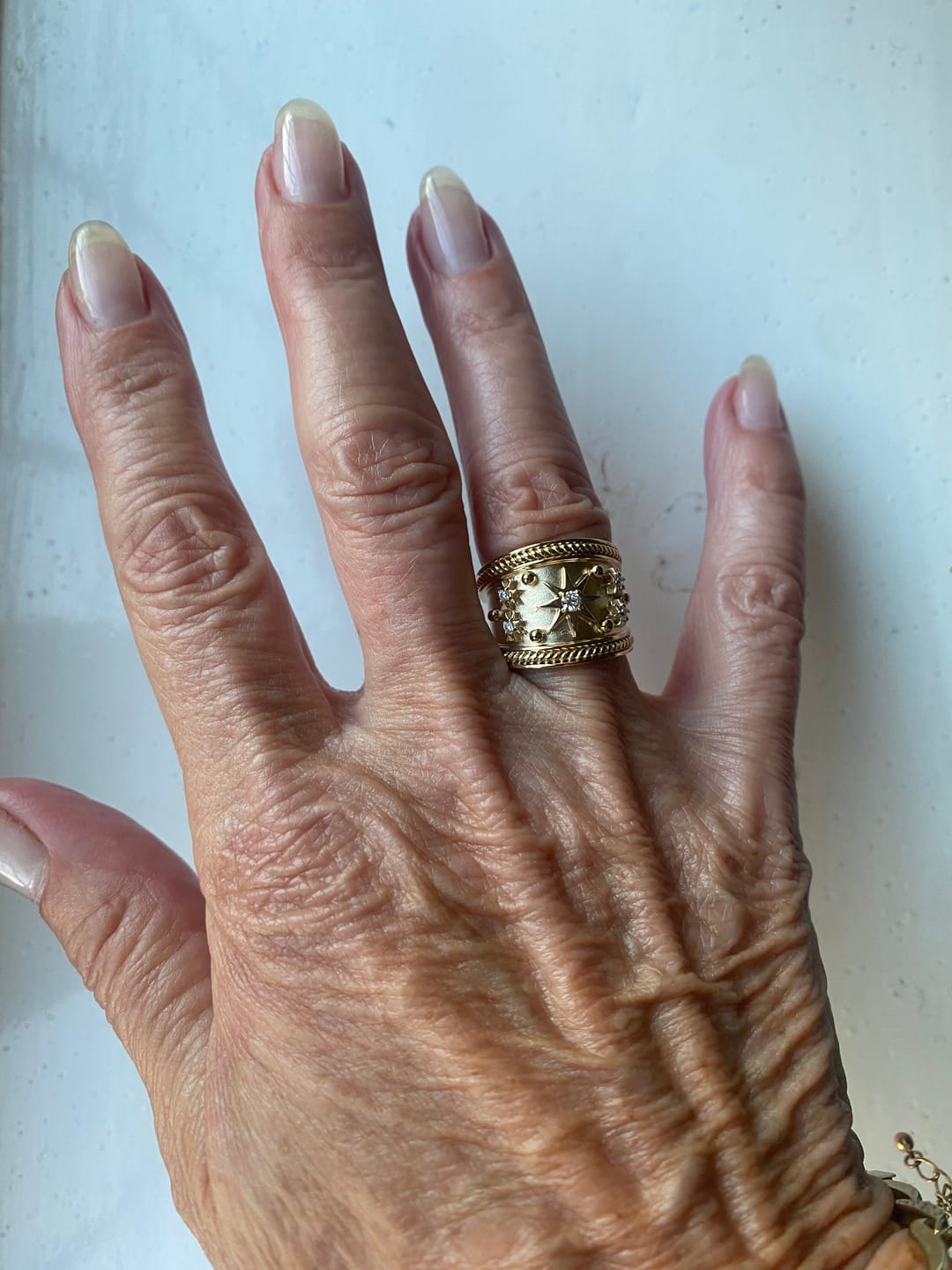 Customer photo review of The Gold Constellation Ring
