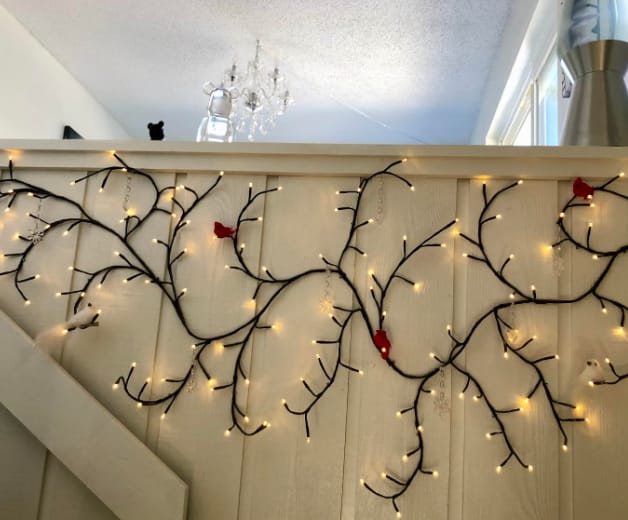 Customer photo review of MerryTwig Christmas Branch Lights