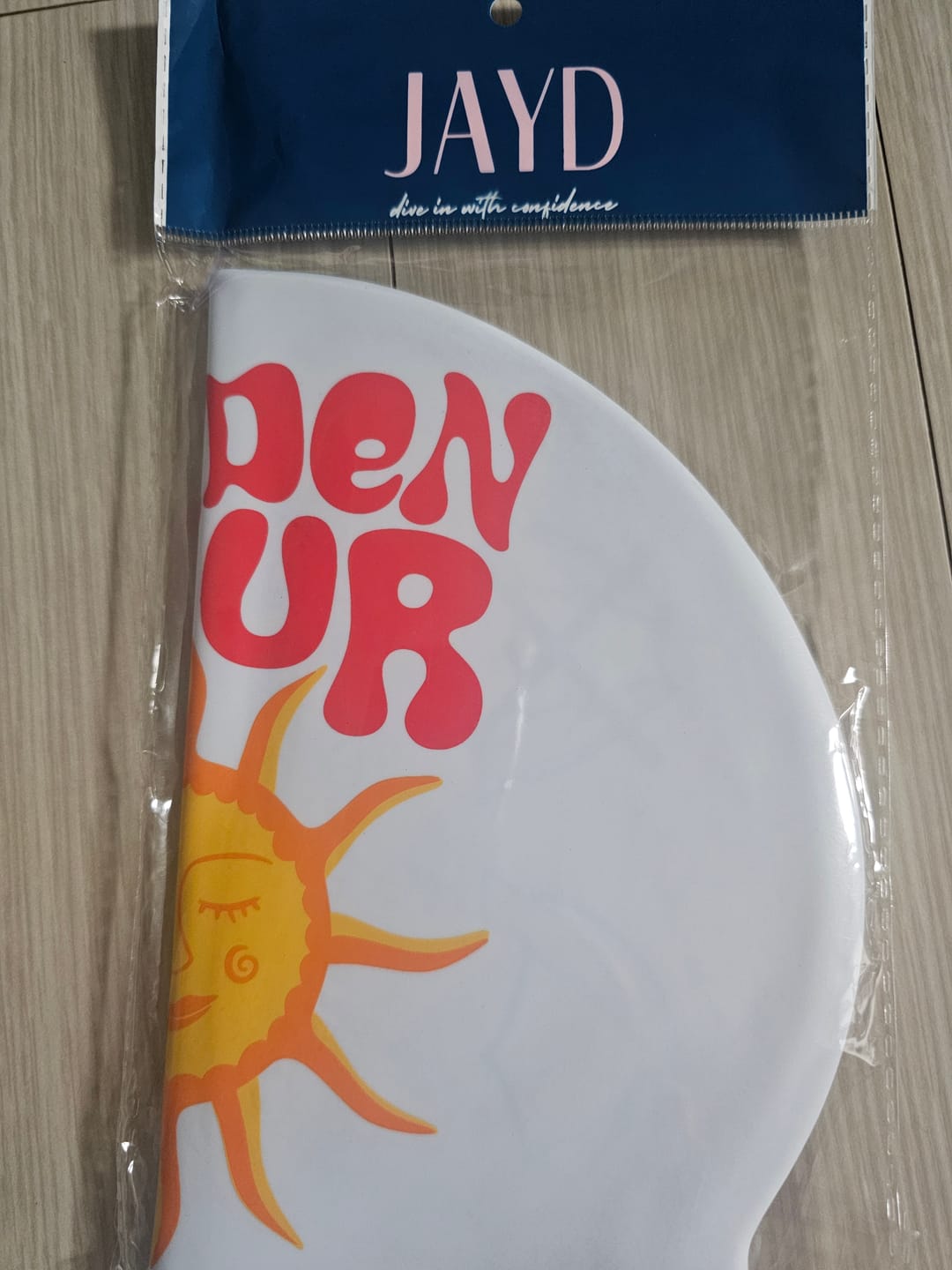 Customer photo review of JAYD Swim Cap - Golden Hour