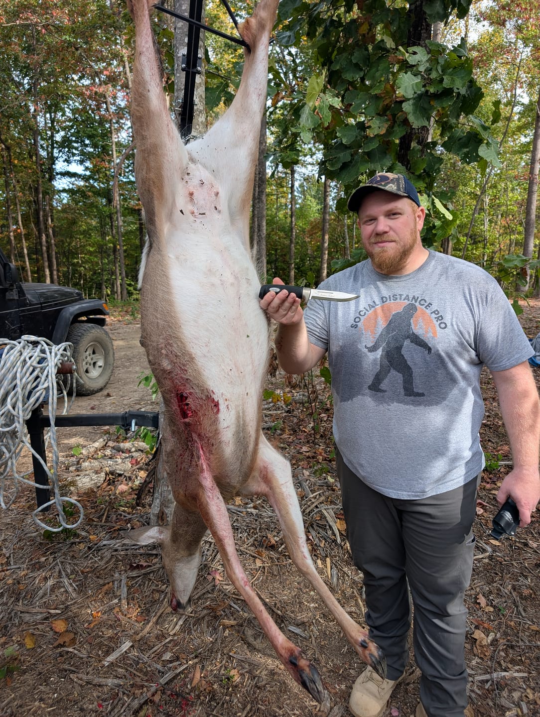 Customer photo review of VisX/VisMax See Through Hunting Blind, Pop Up Ground Deer Blind