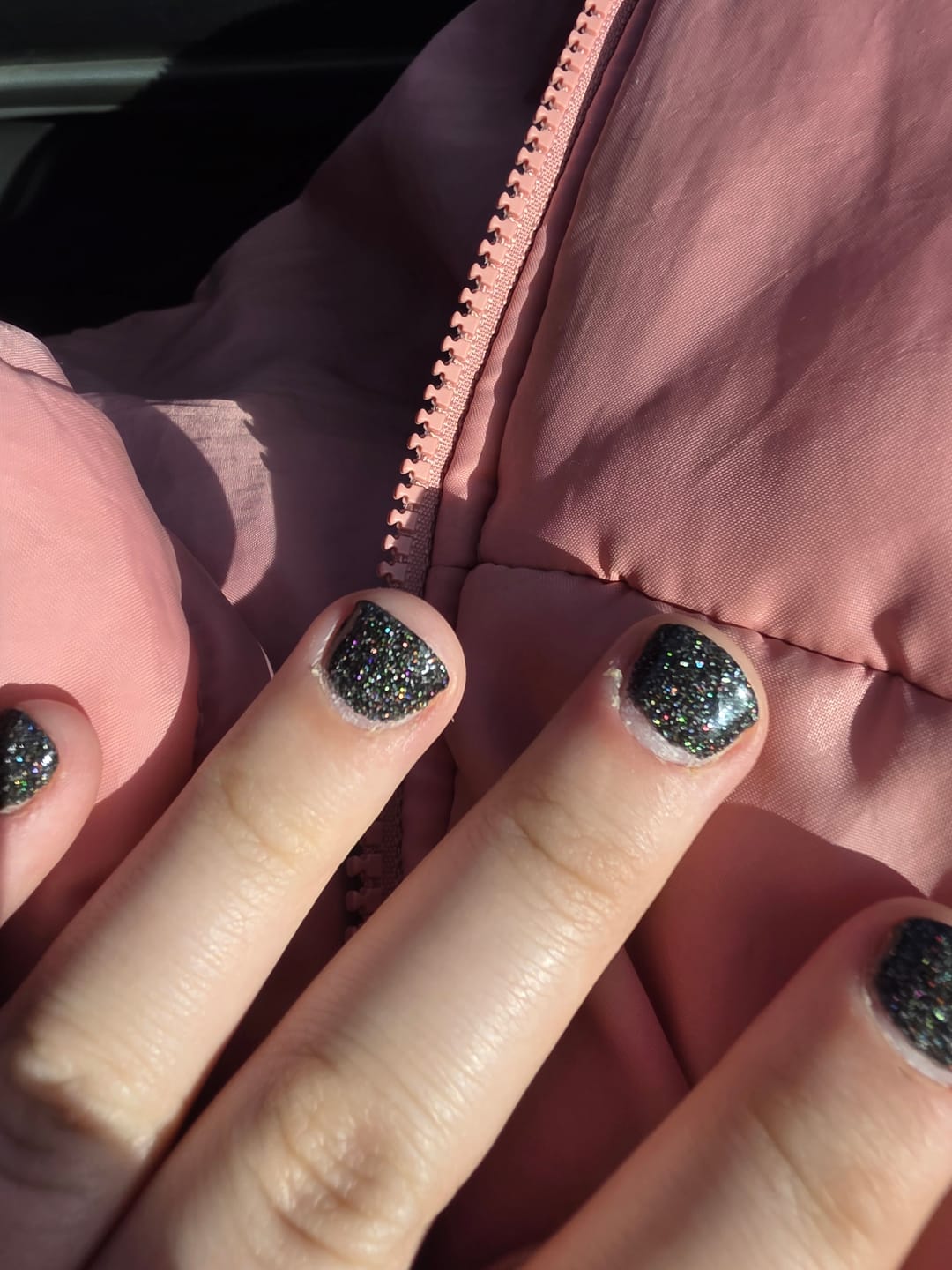 Customer photo review of Black Out Dipping Powder