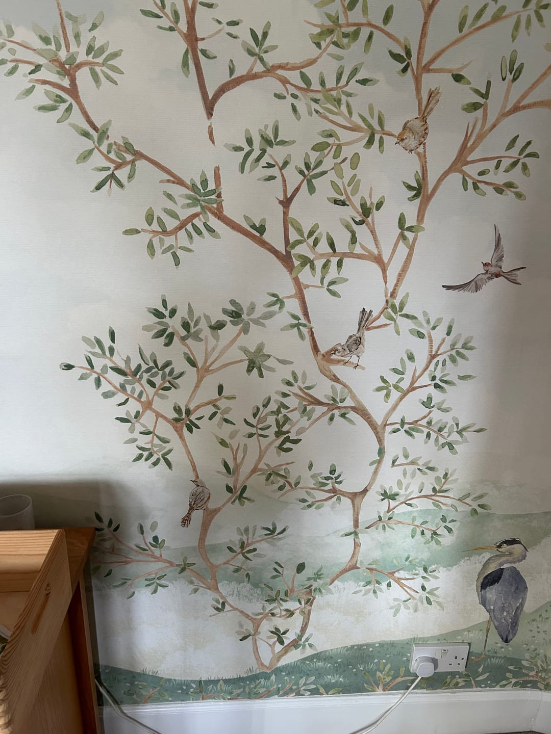 Customer photo review of Harper - Chinoiserie Trees Wallpaper Mural