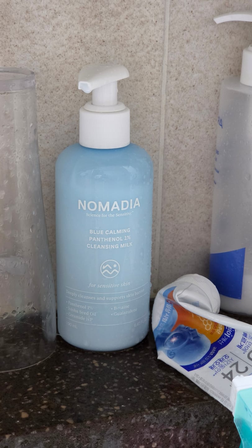 Customer photo review of Nomadia Blue Calming Panthenol 1% Cleansing Milk 190ml
