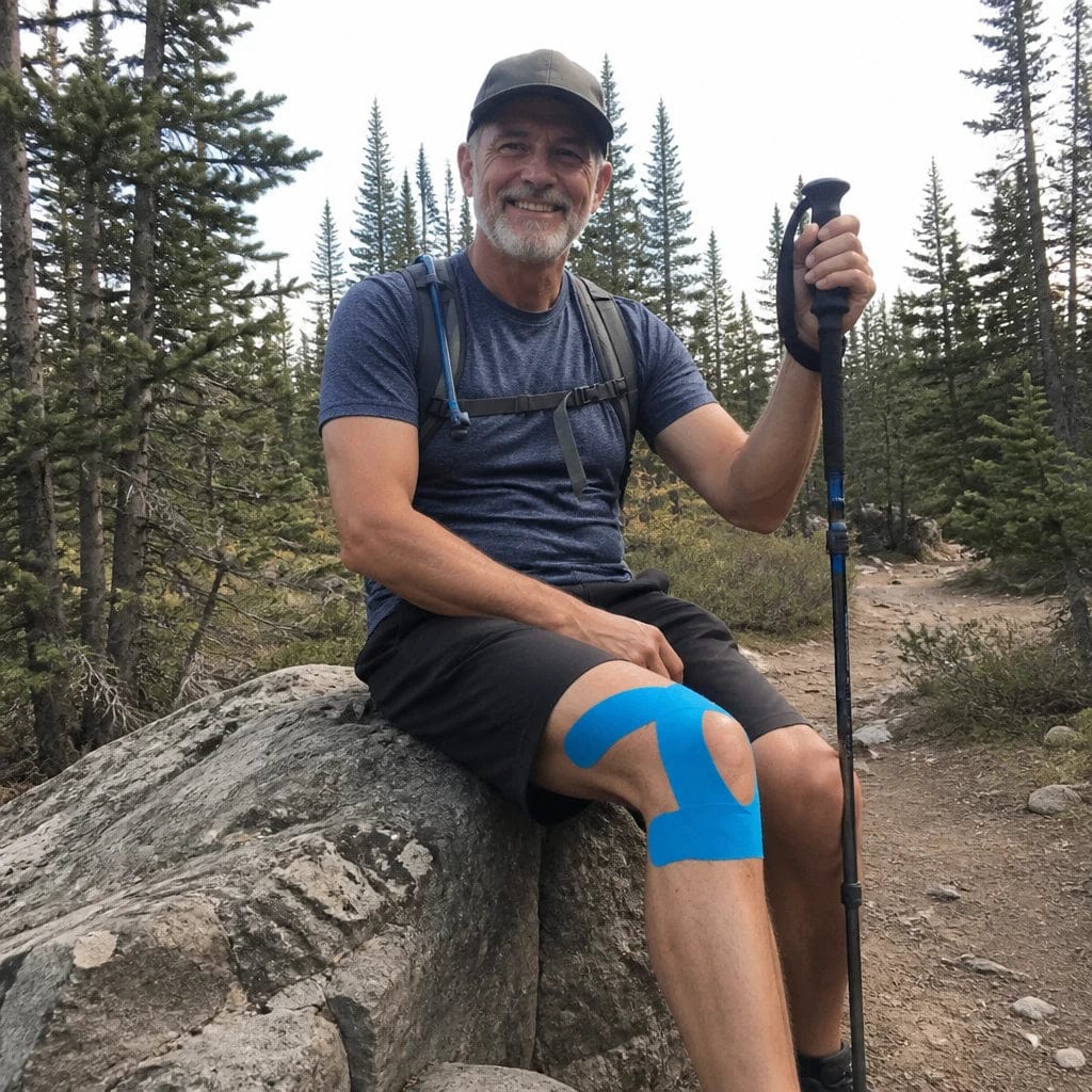 Customer photo review of APRIS Relief-Cut™ Knee Tape