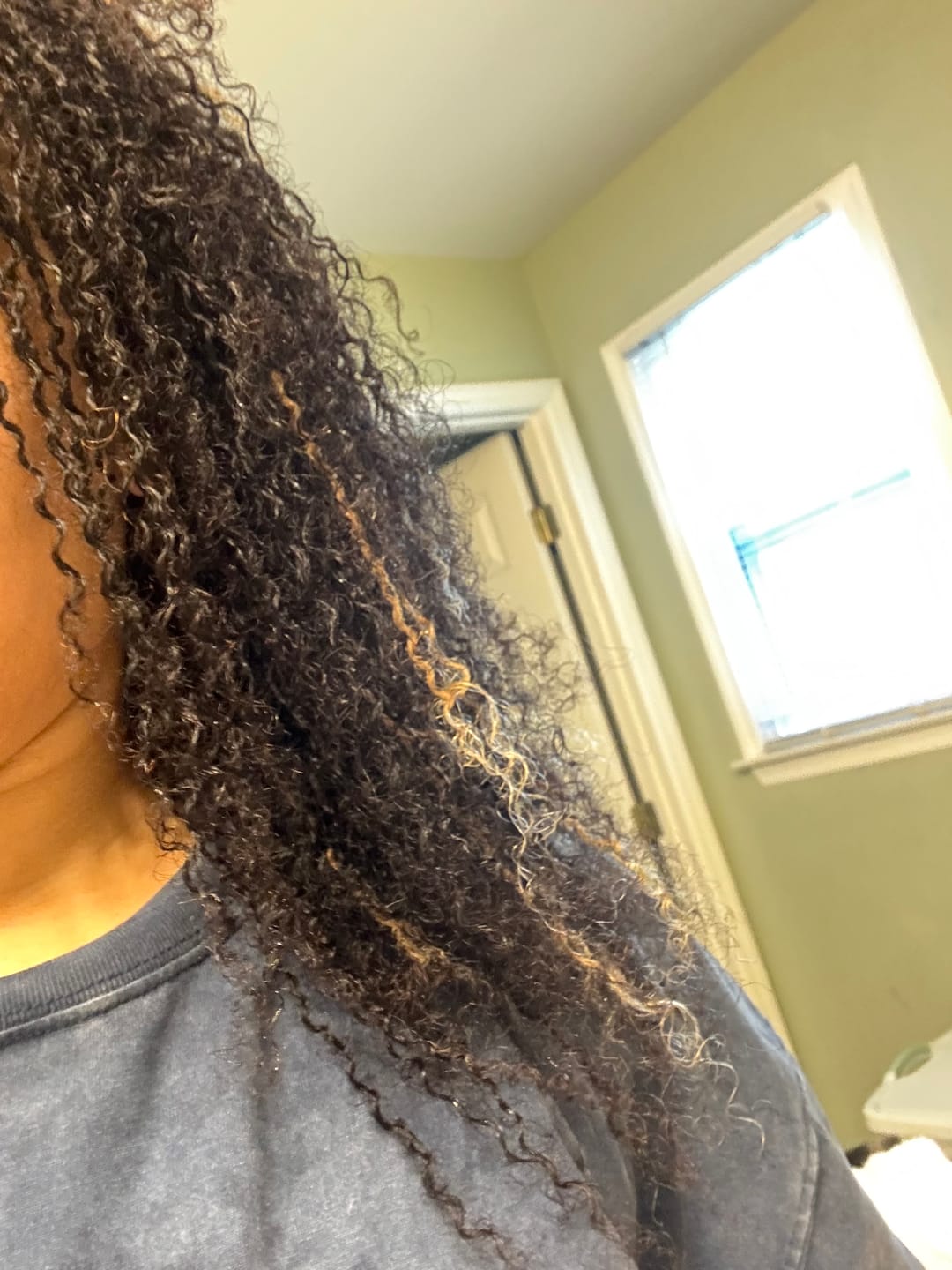Customer photo review of Dahlia by Shake N Go 100% Human Hair Braid - AFRO KINKY BULK 3 PCS 16"