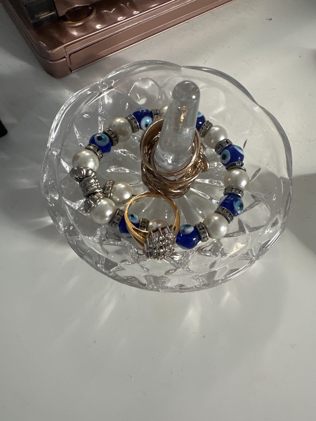 Customer photo review of Galway Crystal Ashford Ringminder