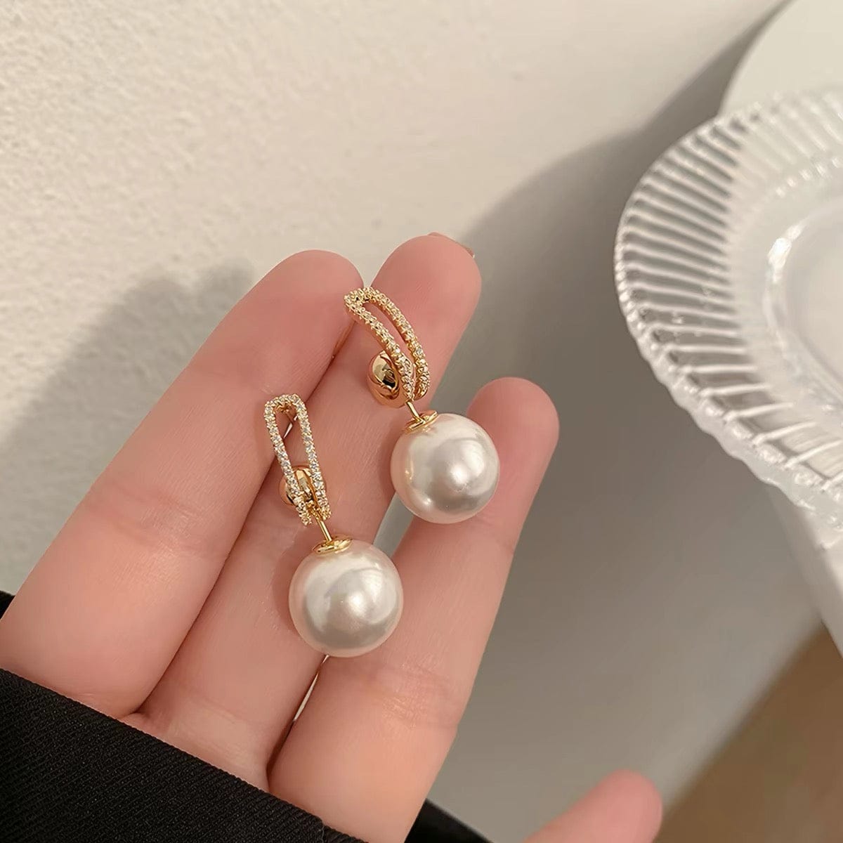 Customer photo review of Acacia Earrings