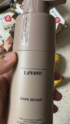 Customer photo review of Levero Coloring Shampoo — Grey Coverage in 5–10 Minutes, 300ml