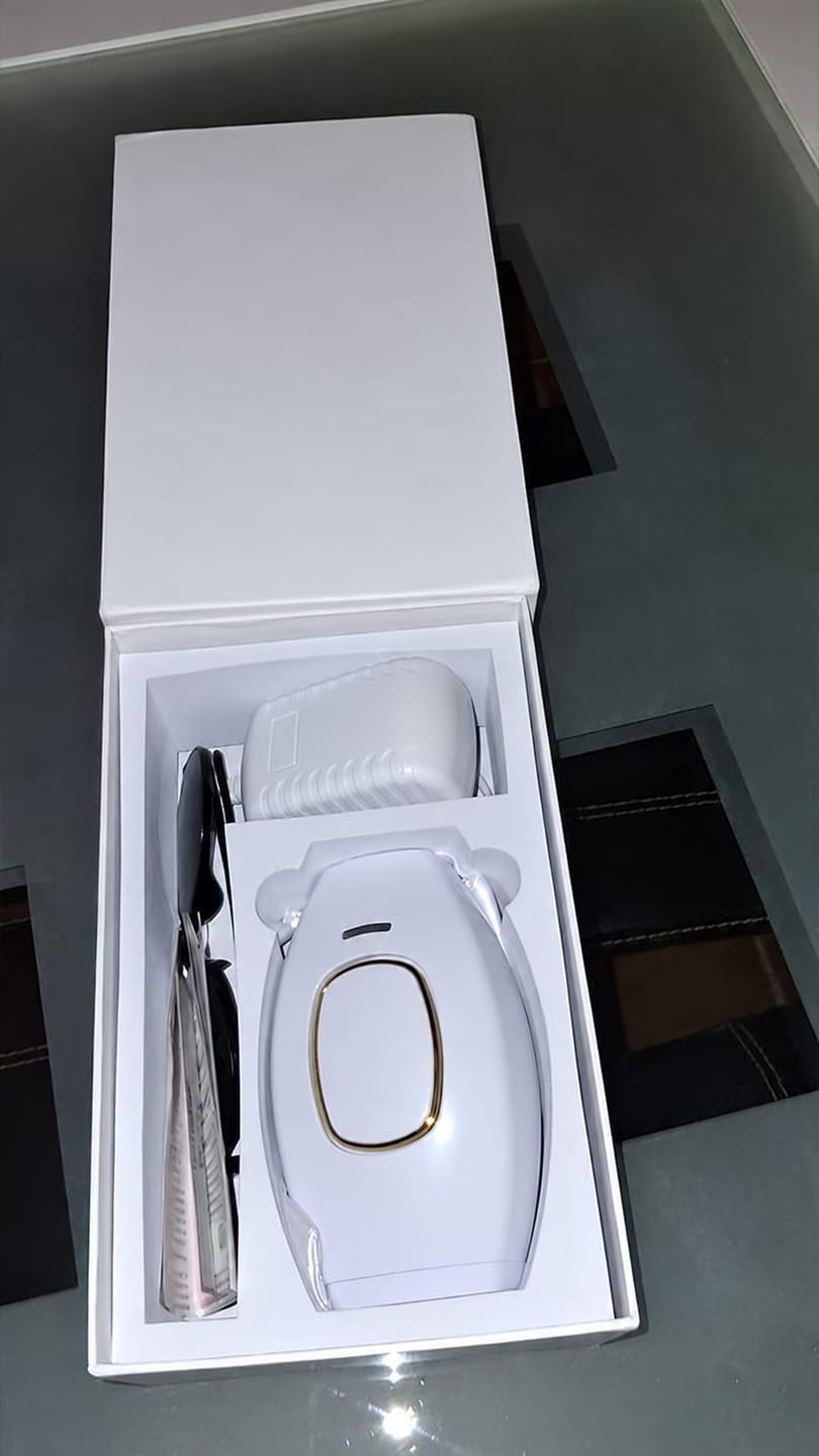 Customer photo review of Voise IPL hair removal device PT