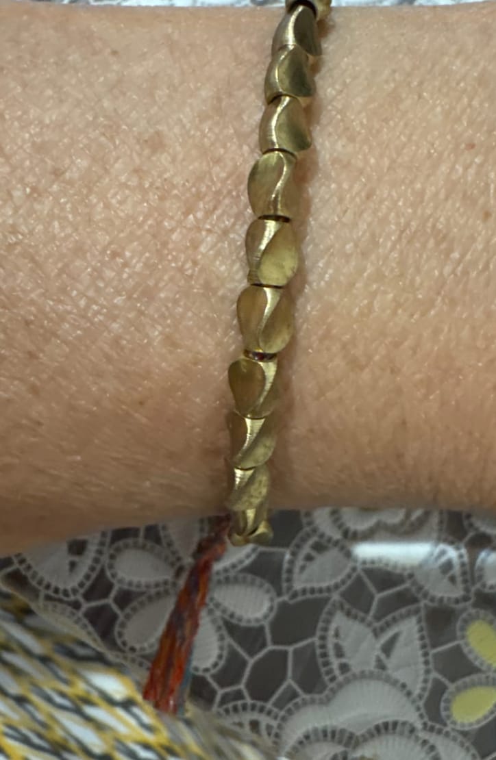 Customer photo review of Tibetan Copper Beads Bracelet