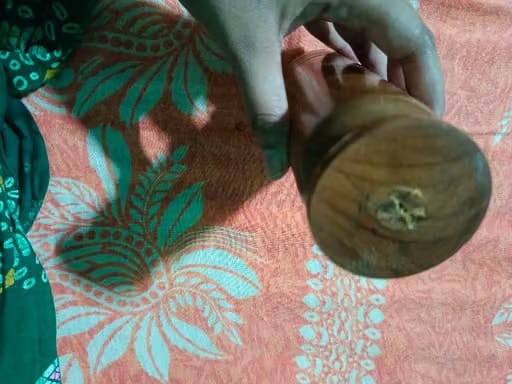 Customer photo review of Vijaysar Wooden Glass – Ayurvedic Diabetes & Sugar Control Tumbler (100 ml)