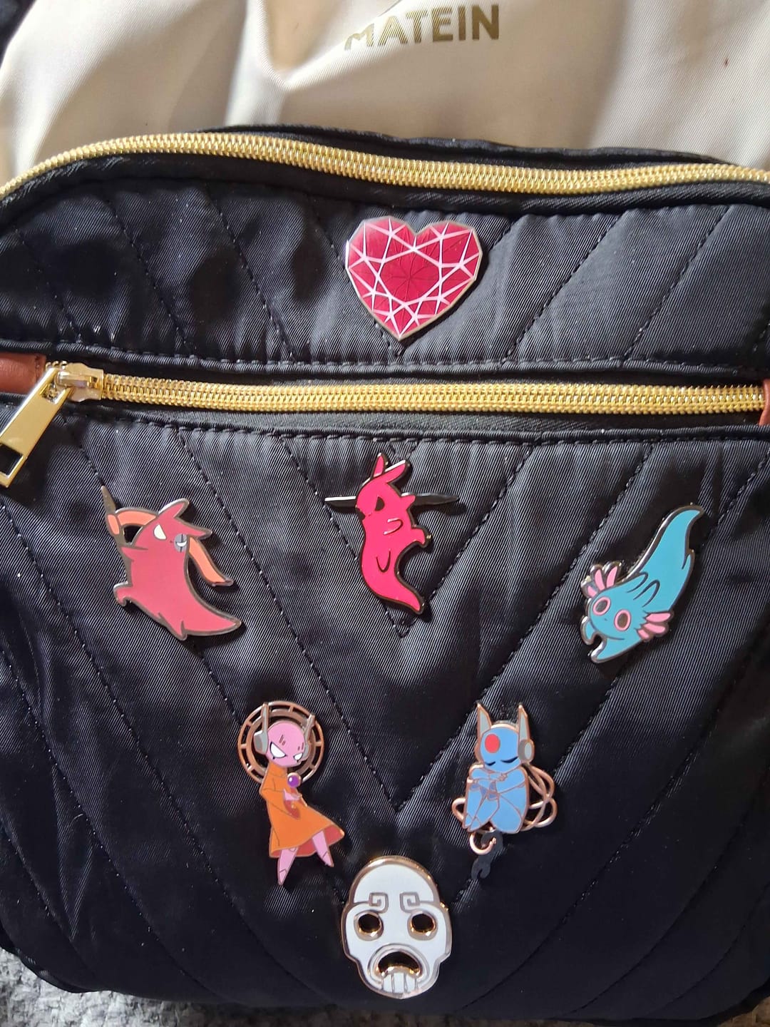 Customer photo review of Rain World - Slugcat Hunter Pin