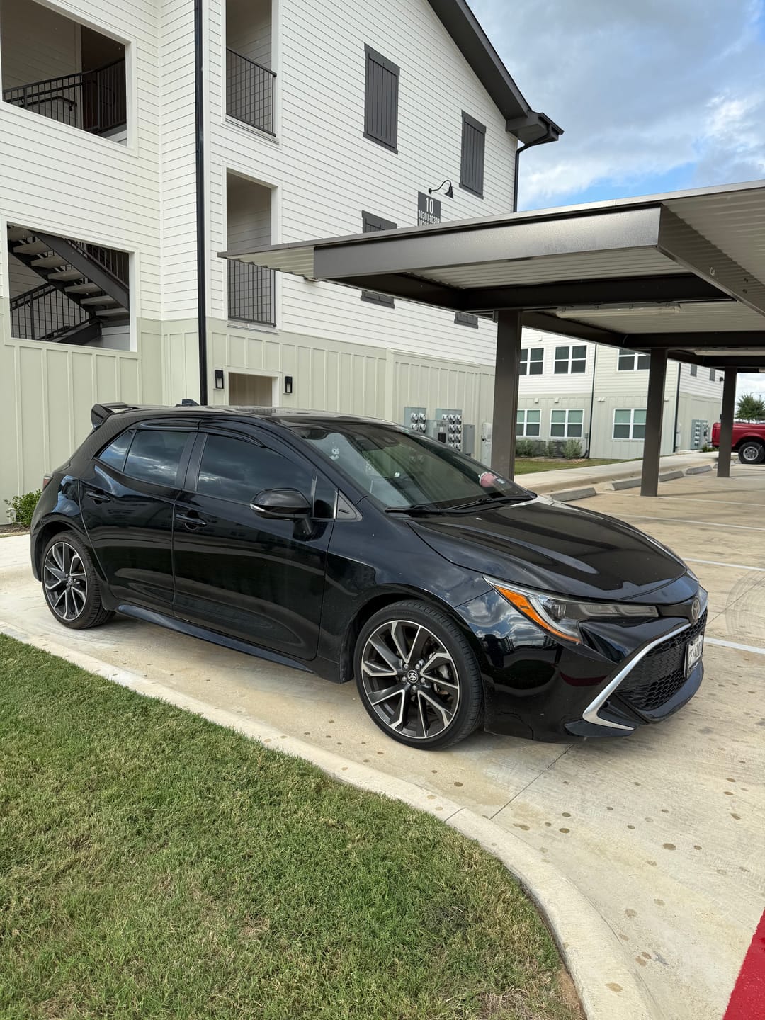 Customer photo review of 2019-Up Toyota Corolla Hatchback MUGEN Style Window Visors Deflectors