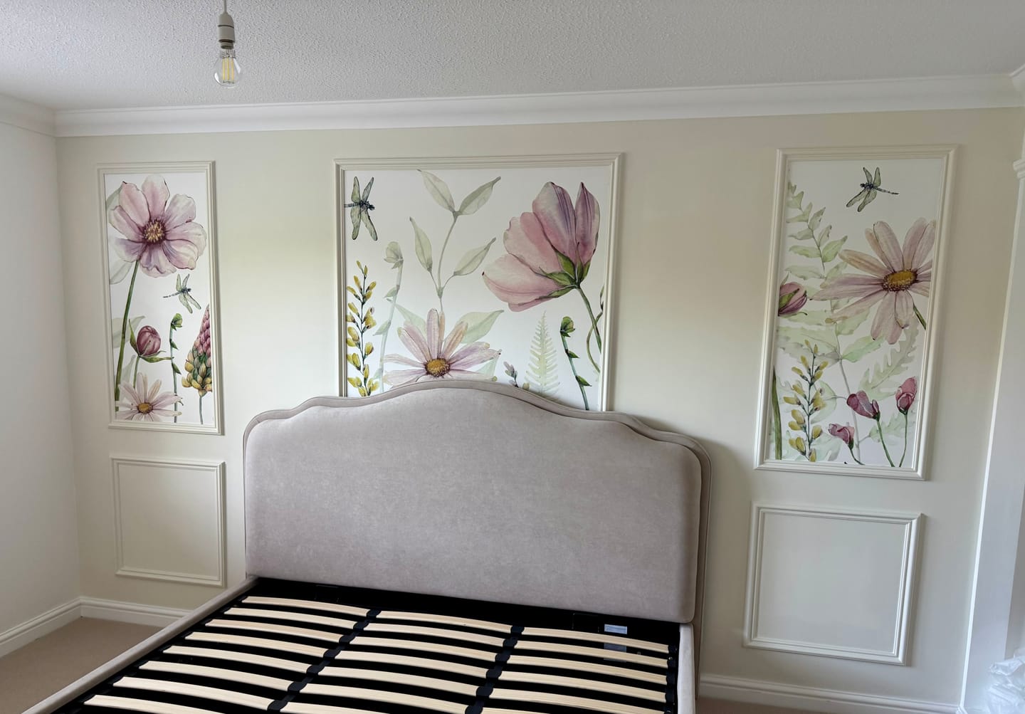 Customer photo review of Daisy - Pink Watercolour Flowers Wallpaper Mural