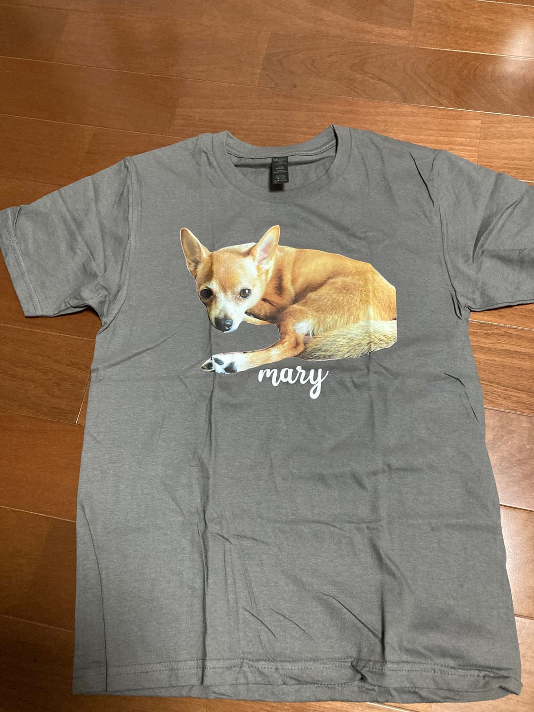 Customer photo review of 好きな写真と文字で作るオリジナルプリントTシャツ