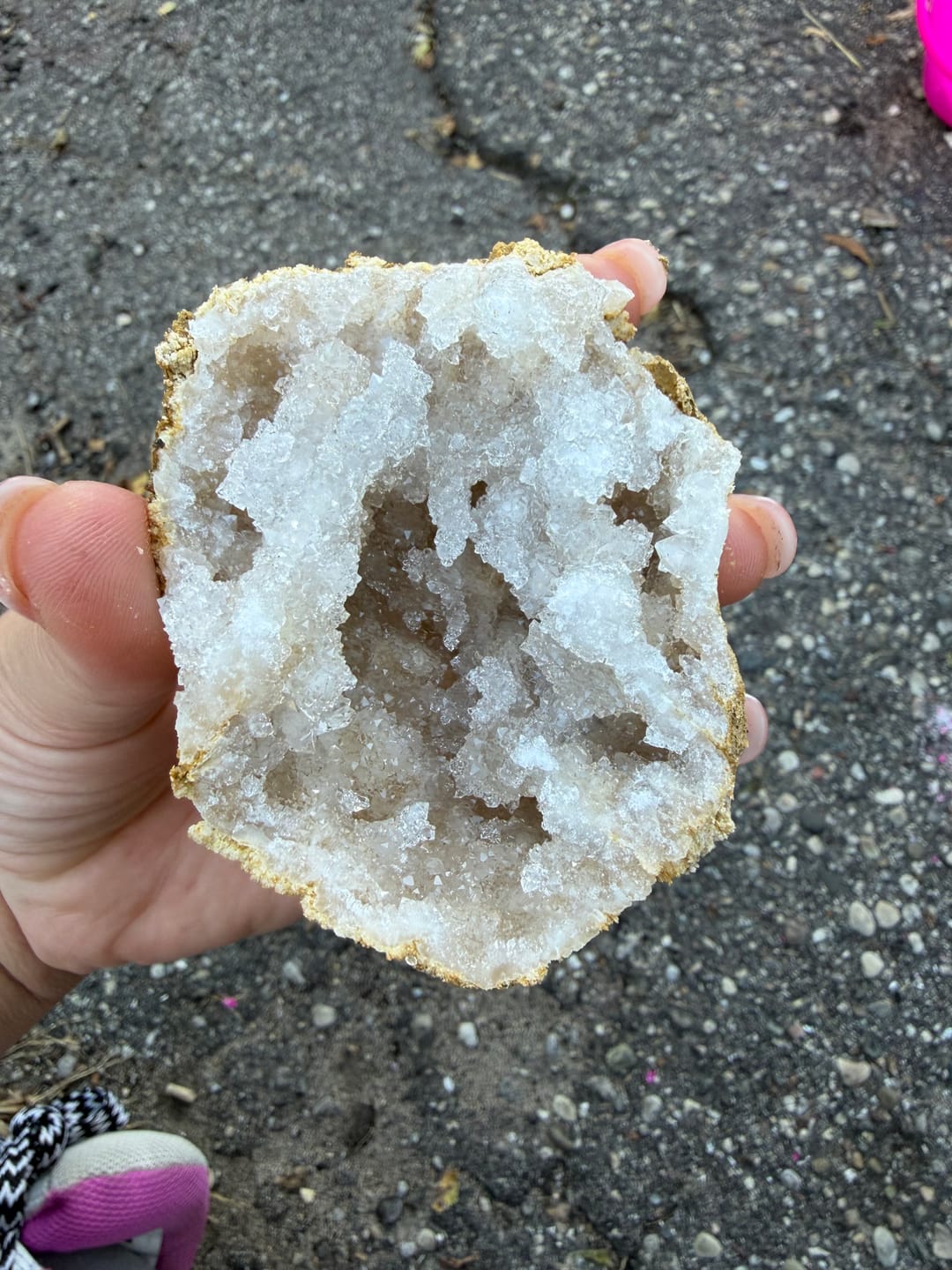 Customer photo review of Gallon Break Your Own Quartz Geodes w/ One Colored Geode