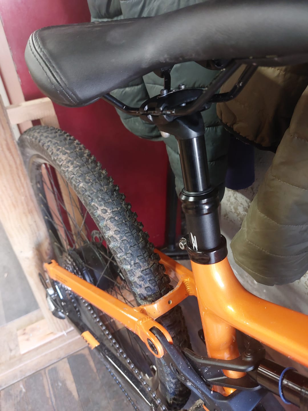 Customer photo review of Lankeleisi Suspension Seat Post 360mm for MG600 Plus/MG600 Pro